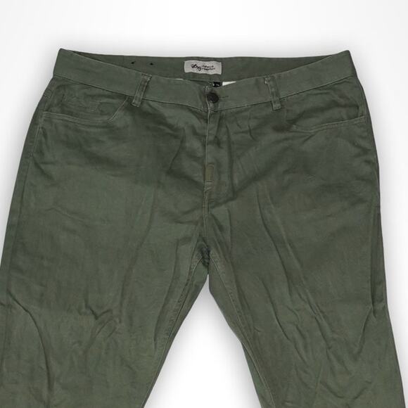 LRG True Taper Olive Green Stretch Twill Jeans 38x34 - Picture 3 of 6